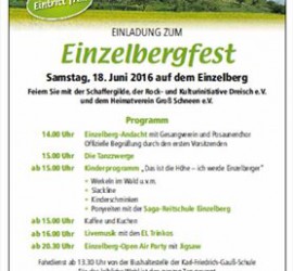 Einzelbergfest 2016